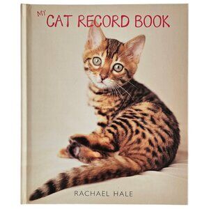 My Cat Record Book By Rachael Hale | Hardcover | NWT | Brown Red